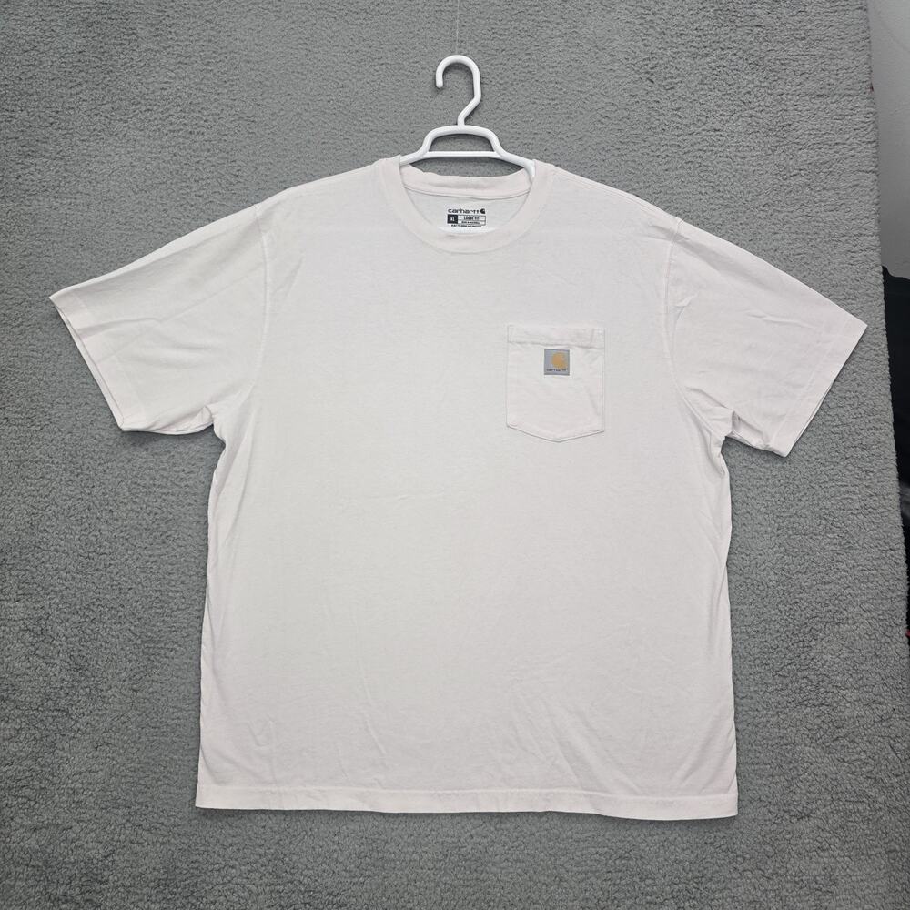 Carhartt Men's White K87 Loose Fit Heavyweight Pocket T-Shirt Size XL NWT